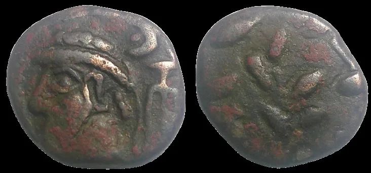 KINGS of ELYMAIS, Kamnaskires V 54/3-33/2 BC. Æ Drachm 16.2mm 3.78gm Uncertain mint.