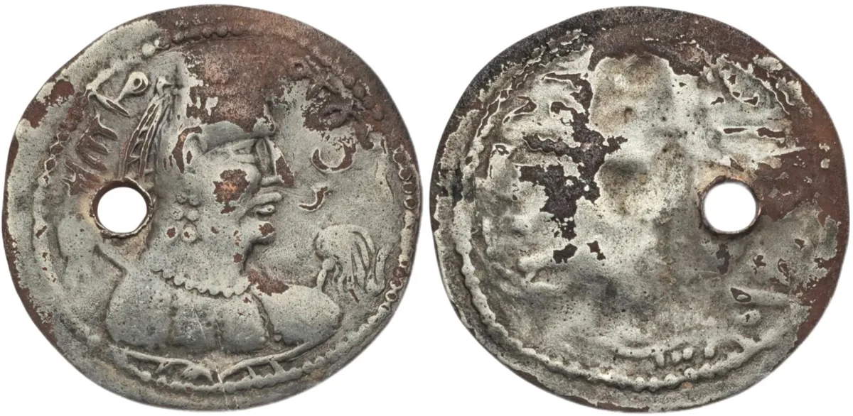 Iranian Huns. Alchon / Alkhan Huns. Temp. Khingila. AR plated drachm