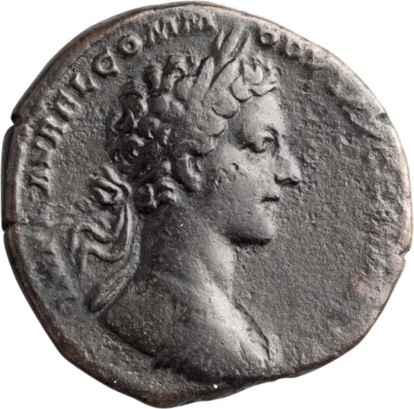 Commodus as Caesar. Sestertius