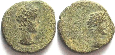 -11/12 KINGS of THRACE. Rhoemetalces I, 11 BC - 12 AD, AE 20mm, under Augustus, VF