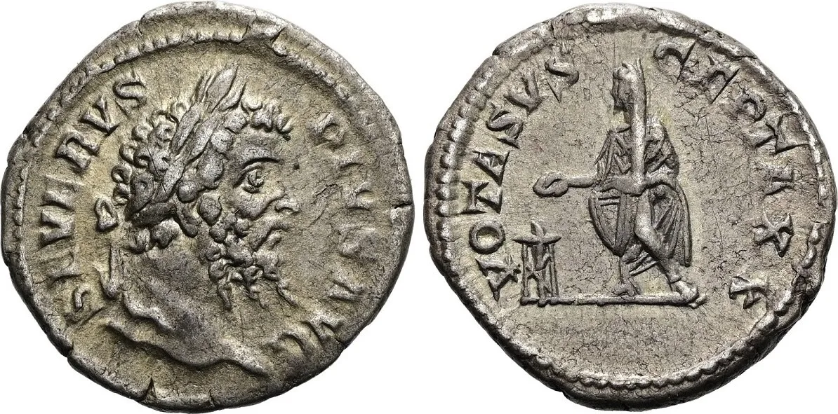 Septimius Severus, AD 193-211. AR, Denarius. 3.21 g. 20 mm. Rome.