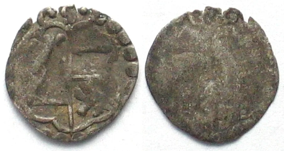 Hohlpfennig 1600 SOLMS-LICH Skyphate Pfennig ND (ca.1600) silver VF+