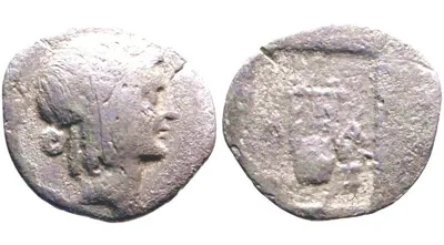 Lycian League. Masicytes 27-20 BC Time of Augustus, AR 14.8 mm 1.21gm Hemidrachm