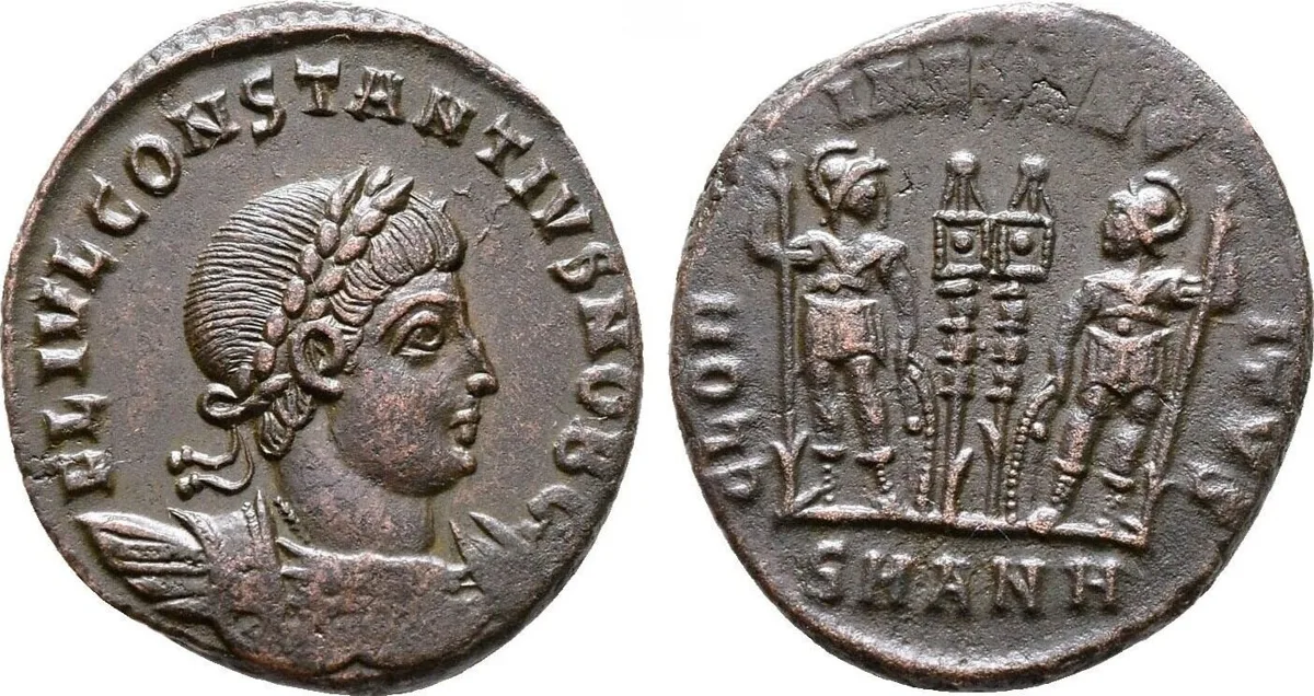 Constantius II, as Caesar, 324-337. Follis (Bronze, 18 mm, 2.18 g), Antiochia