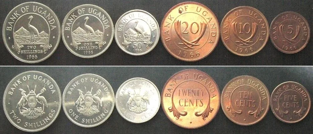 1966 UGANDA 1996 Proof Set, 6 coins Proof
