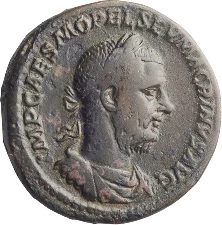Macrinus. Sestertius