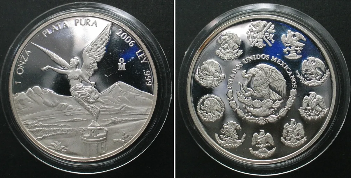 2006 MEXICO. 1 Onza 2006, LIBERTAD, silver 1 oz, PROOF, RARE! Proof