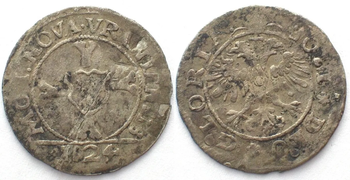 1624 Swiss URI Batzen 1624 billon VF+