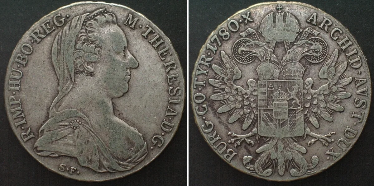 1780 AUSTRIA Maria Theresa Thaler 1780 Vienna mint (1890-1930) silver VF