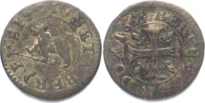 1699 Swiss BERN 1/2 Kreuzer 1699 billon XF! SCARCE DATE! EF