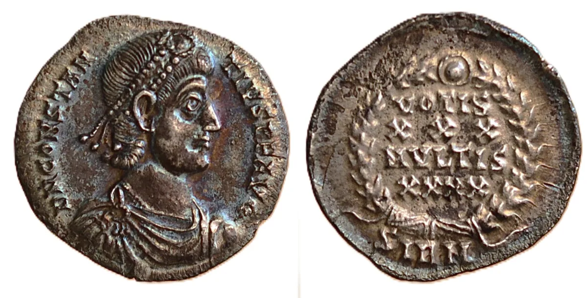 Constantius II AR Siliqua. Sirmium, AD 353.