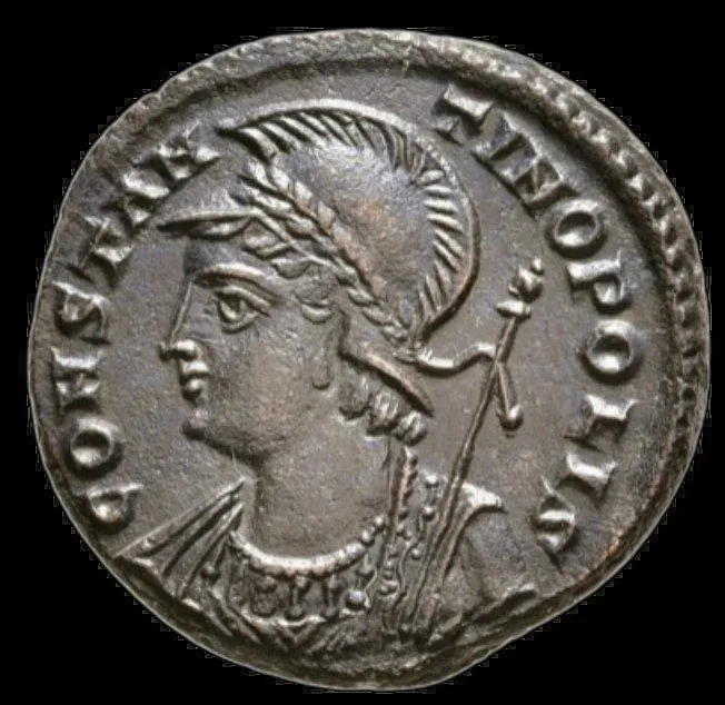 Constantinopolis City Commemorative AE Nummus, Antioch, AD 330–335