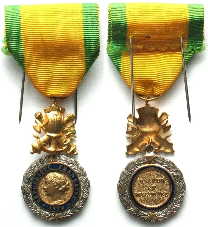1870 FRANCE. Military medal 1870, silver, UNC! UNC-