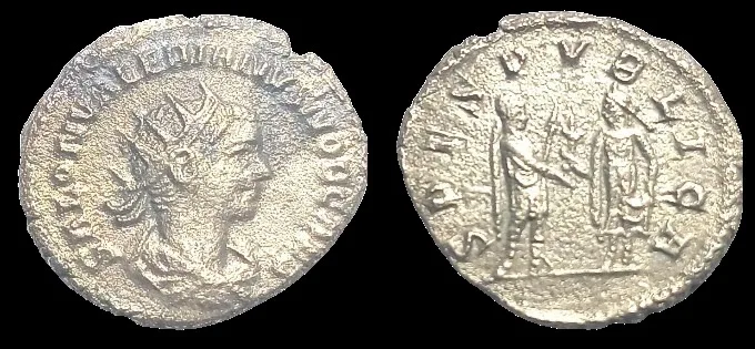 Saloninus 258-260 AD (Struck 256 AD) BI 20mm 3.18gm Antoninianus, Antioch