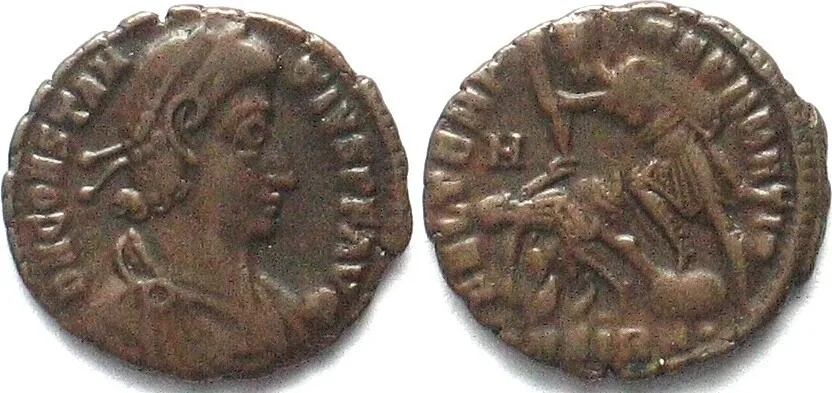 355-357 CONSTANTIUS II (324-361 AD). AE Follis, 355-357, ASIRM, Sirmium mint XF