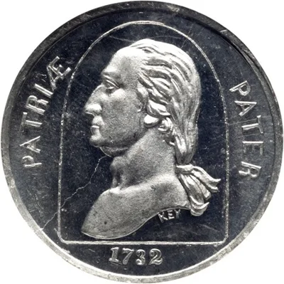 Exonumia, 1860, E. Hill Coin Dealer (Patriae Pater), Medal, MS64 PL, NGC