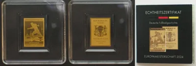 2024 CHAD 3000 Francs 2024, Europe Cup 2024, GERMAN SOCCER HISTORY, Gold 1/500 oz BU