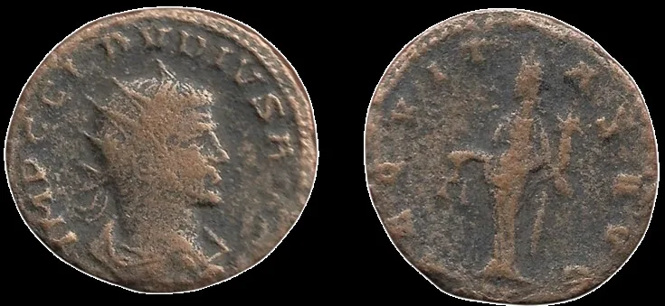 Claudius II 268–269 AD, AE antoninianus 19mm 3.13gm, Antioch mint. Rare