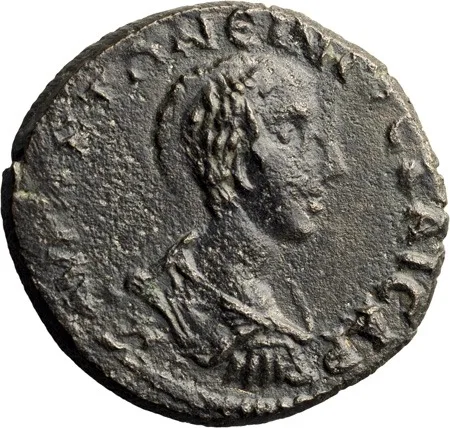 Caracalla as Caesar. AE 28
