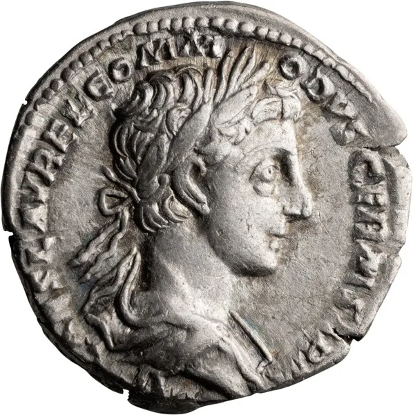Commodus as Caesar. Denarius