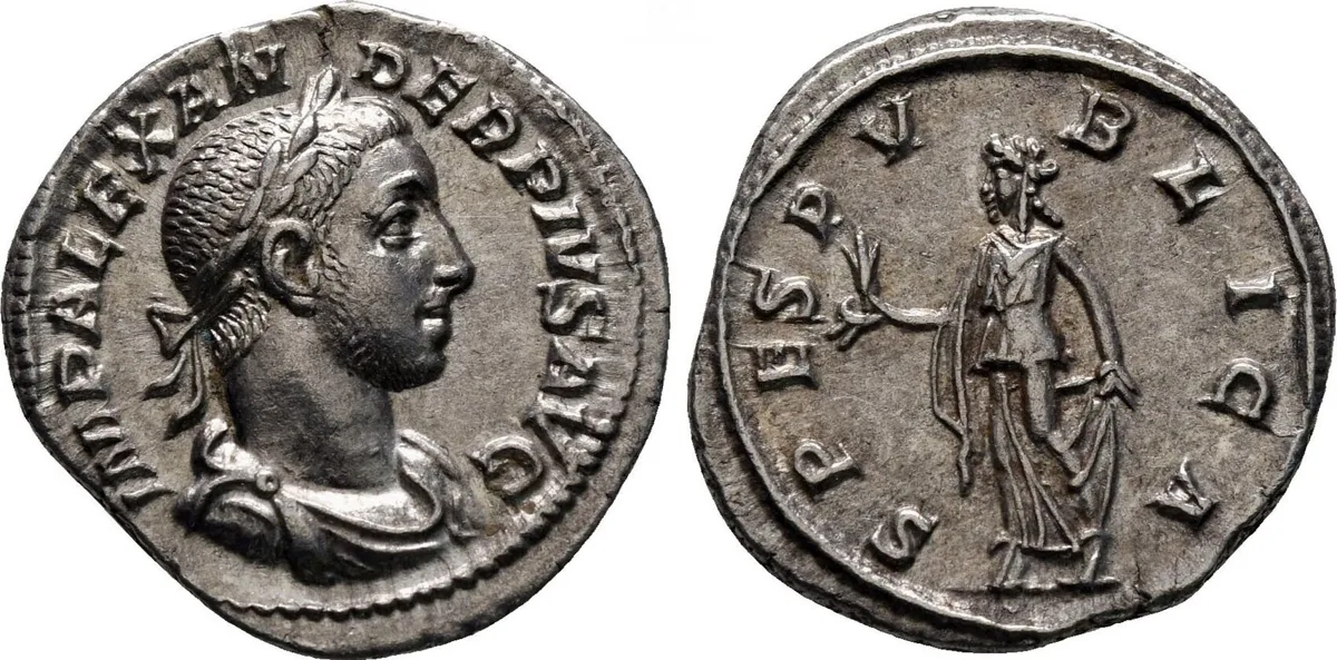 Severus Alexander. Denarius. 231-235 A.D. Rome. (Ric-254). (Seaby-546).