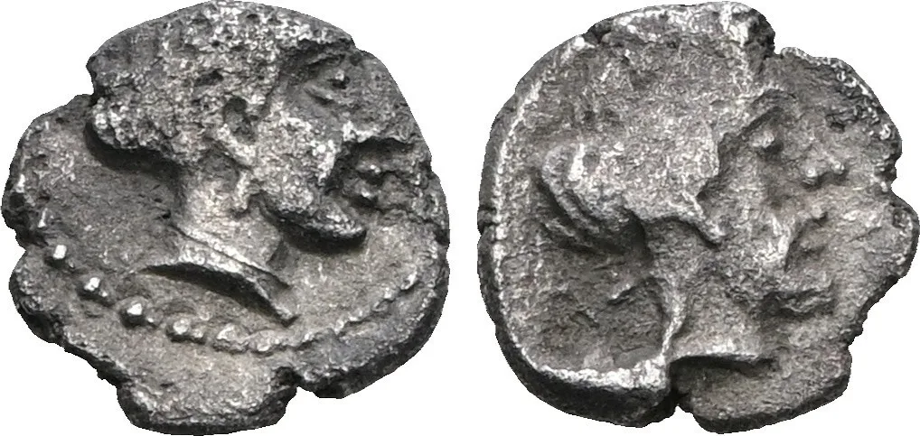 Cilicia, Nagidos, AR Obol (silver, 0,68 g, 8 mm) 4th cent. BC