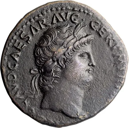 Nero. Sestertius