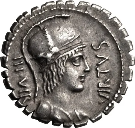 Mn. Aquillius Mn.f. Mn.n.. Denarius