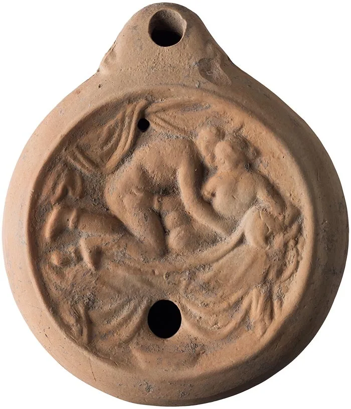 Roman Erotic Oil Lamp