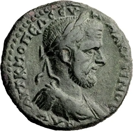 Macrinus. AE 27