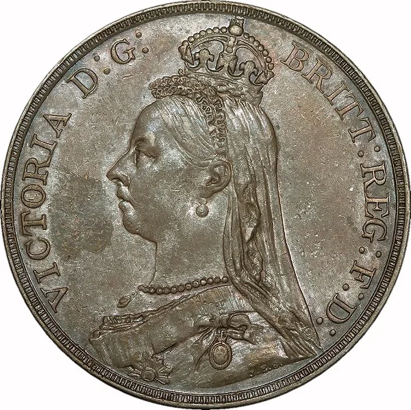 Great Britain, Victoria - Jubilee Head, 1889, Crown, UNC Details - Cleaned.