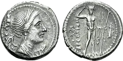 The Greek. Bruttium. The Bretti. AR Drachm (4.65gr). Circa 216-214 BC.