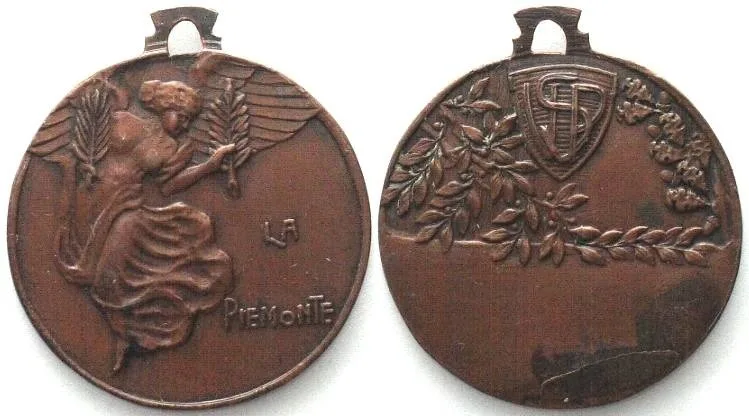 1910 ITALY Medal ca. 1910 LA PIEMONTE bronze 22mm UNC-