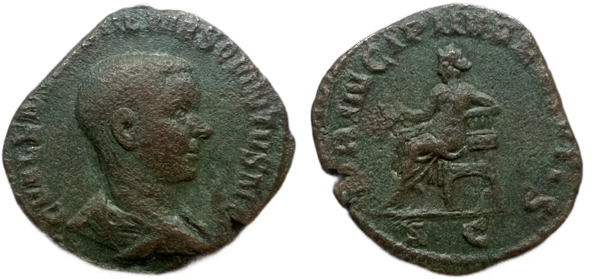 Hostilian, 250-251 AD. AE Sestertius
