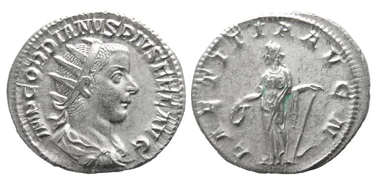 Gordian III. 238-244 AD. AR Antoninianus (4.54 gm; 22 mm). Rome. Choice FDC (MS65)