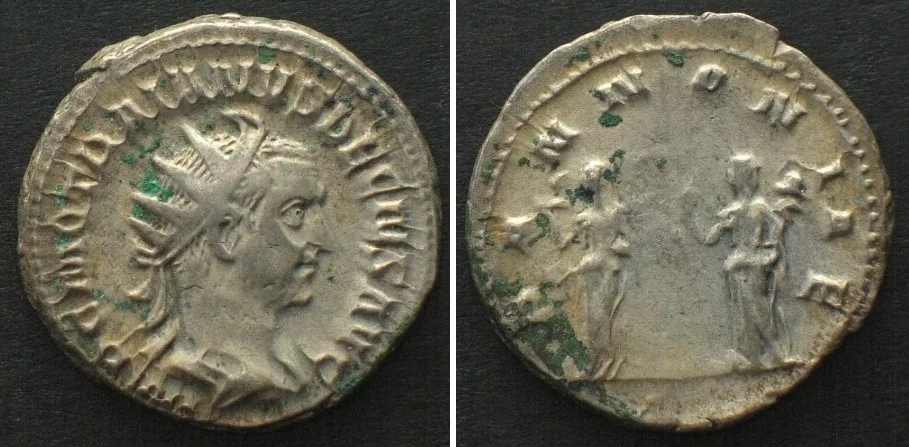 249-251 TRAIANUS DECIUS (249-251) AR Antoninianus PANNONIAE, AU! EF+