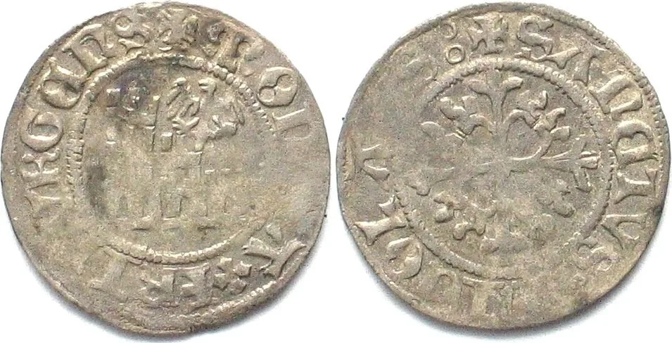 1500-1529 Swiss Cantons FRIBOURG Schilling ND (16th cent.) silver AU!