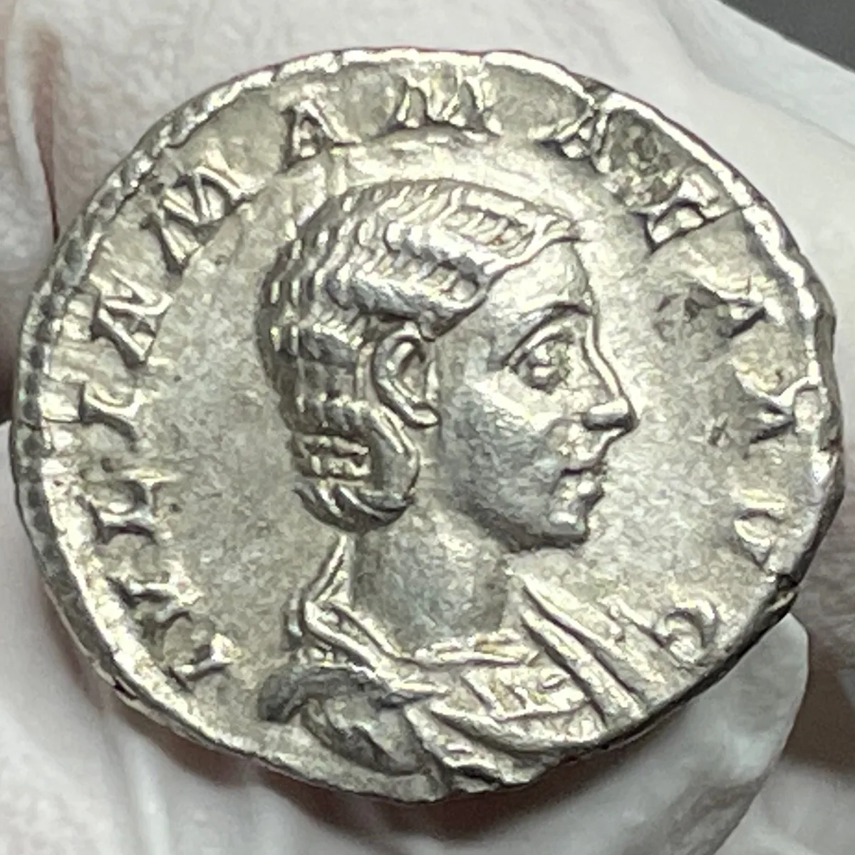 Roman Empire Julia Mamaea Denarius Rome 228AD RIC 343 EF-AU