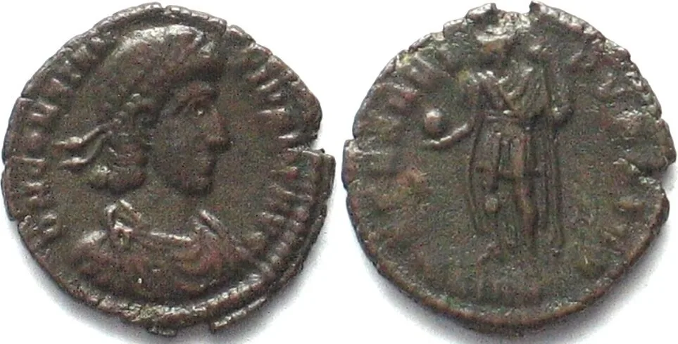 324-361 CONSTANTIUS II (324-361 AD). AE Follis, Siscia mint, SPES REIPVBLICA, XF