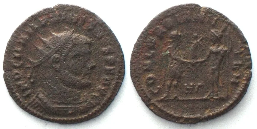 305-313 MAXIMINUS II Daia (305-313 AD). AE Follis 21mm, Antioch mint, VF+