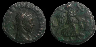 EGYPT Alexandria. POTIN. DIOCLETIAN (YEAR 1 284/5 AD) AE 17MM 6.53GM Tetradrachm
