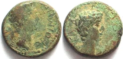 -11/12 KINGS of THRACE. Rhoemetalces I, 11 BC - 12 AD, AE 17mm, under Augustus, VF