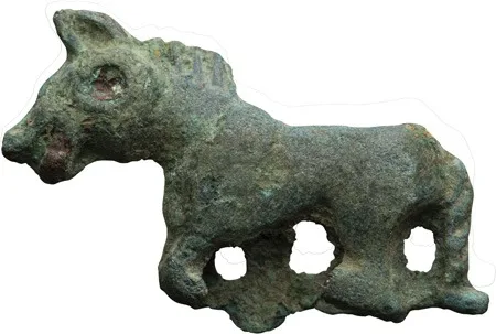 Chinese Ordos Bronze Horse Applique