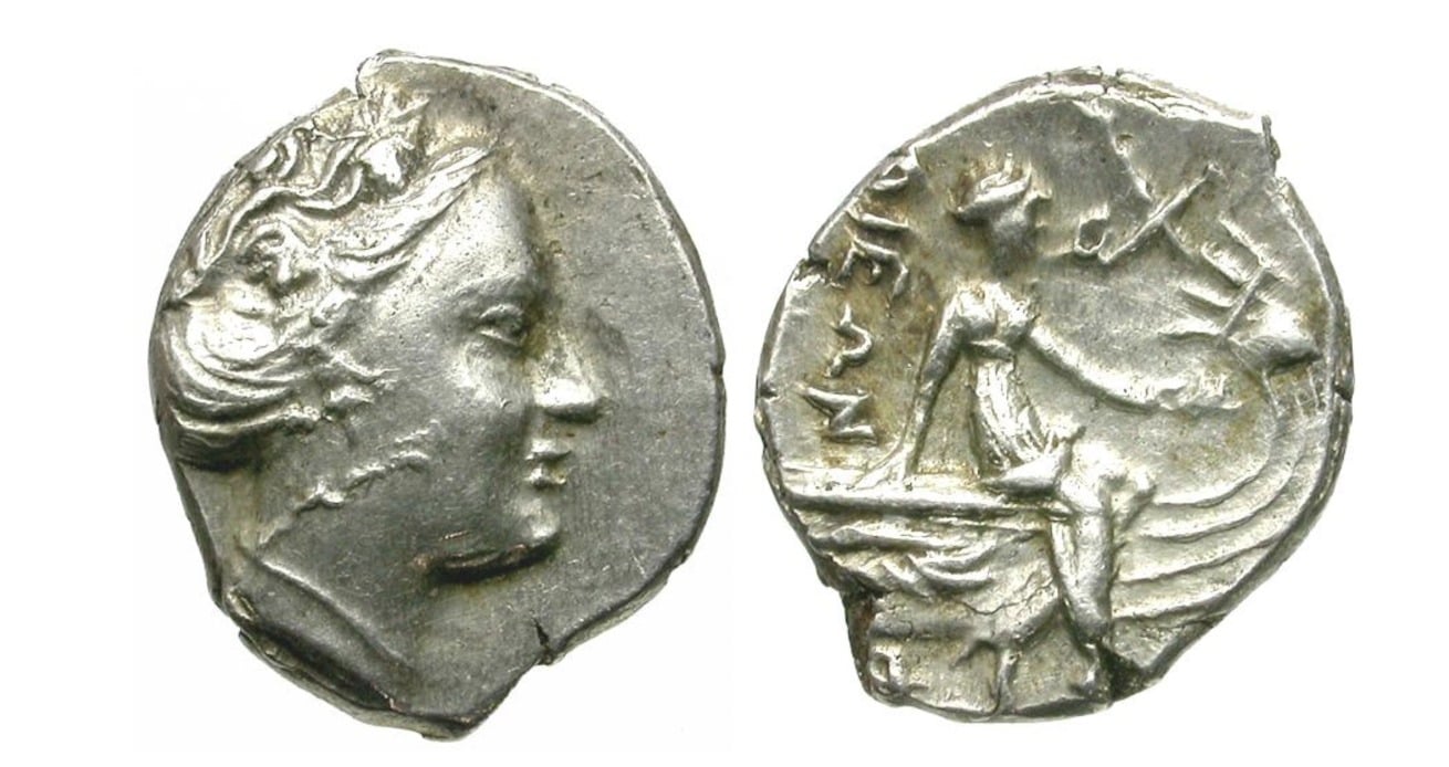 GREEK. Euboea. Histiaia. AR Tetrobol.