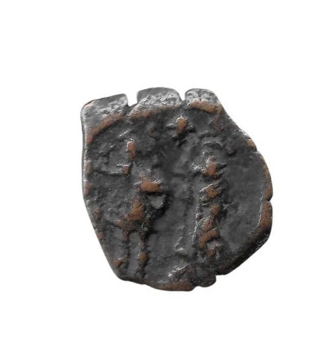 Heraclius and Heraclius Constantine, Struck 612/613 AD. Half Follis AE 20.2mm 2.