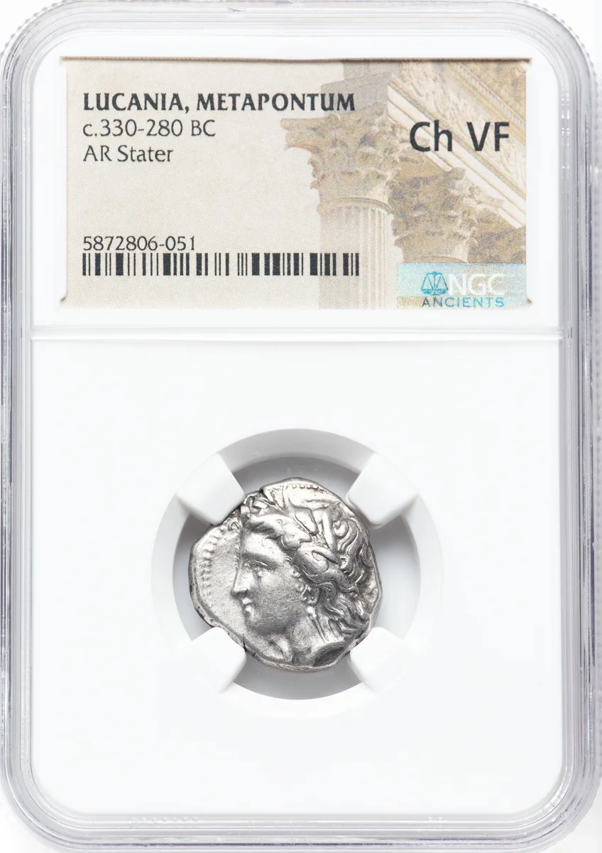 LUCANIA. Metapontum. Ca. 330-280 BC. NGC Certified.
