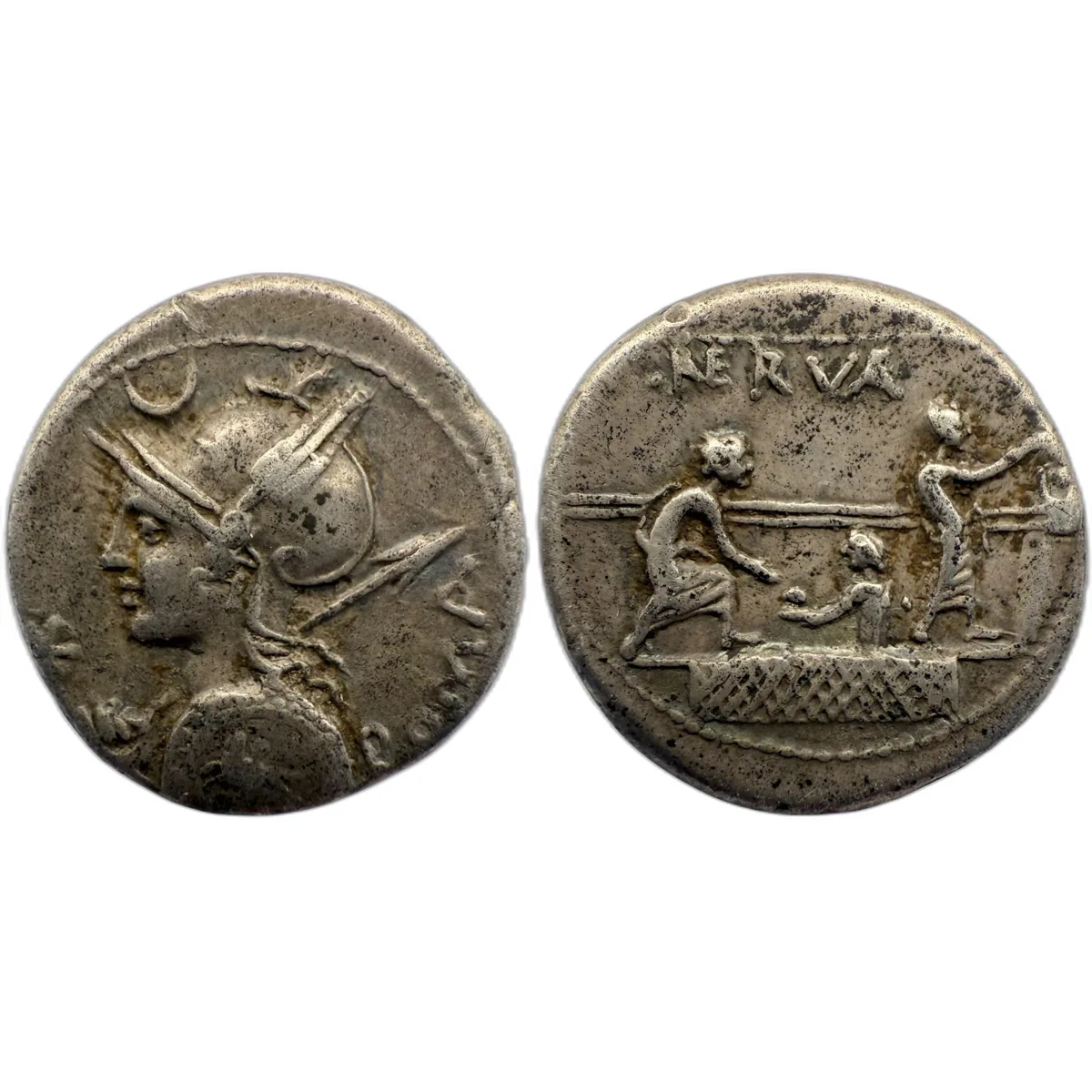 P. Nerva Denarius - Voting Scene