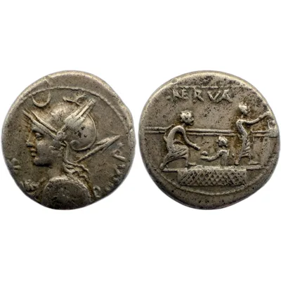 P. Nerva Denarius - Voting Scene