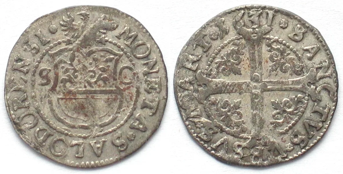 1631 Swiss SOLOTHURN Batzen 1631 billon AU!