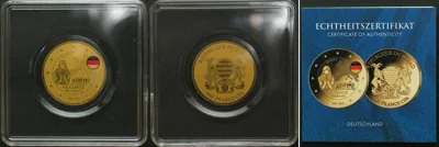 2022 CHAD 3000 Francs 2022 ERASMUS IN GERMANY Gold 1/500 oz BU